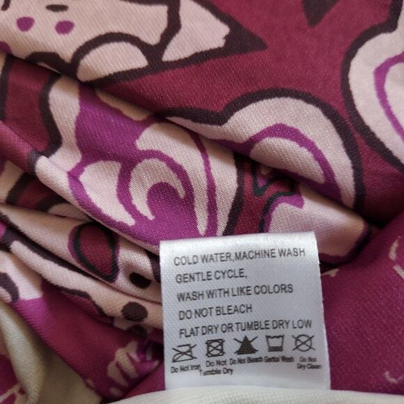 Lily by Firmiana Tunic Top Womens Size 1XL Flowy Stretch Long Sleeves Scoop Neck - Picture 9 of 9